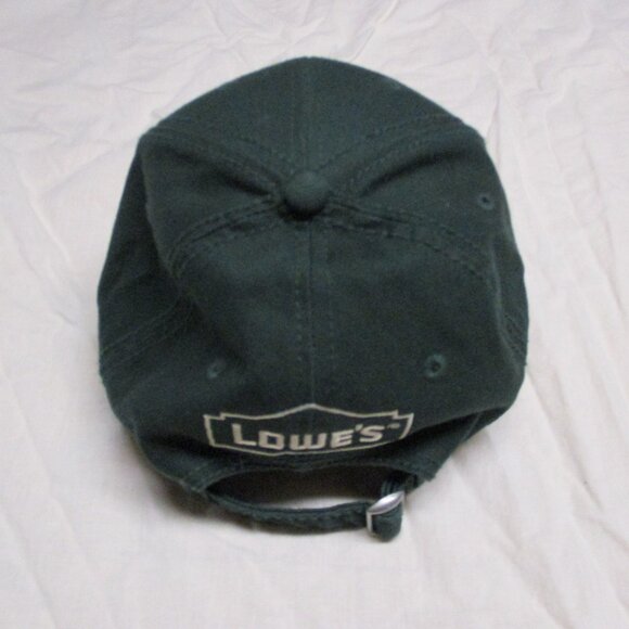 Lowes Embroidered 100% Cotton Strap Back Hat Green Men Size | One Size - Picture 3 of 7